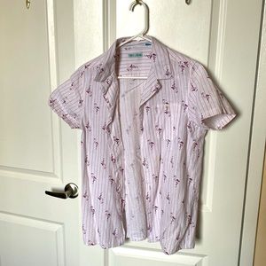 Tenth + Ocean Flamingo Button Up